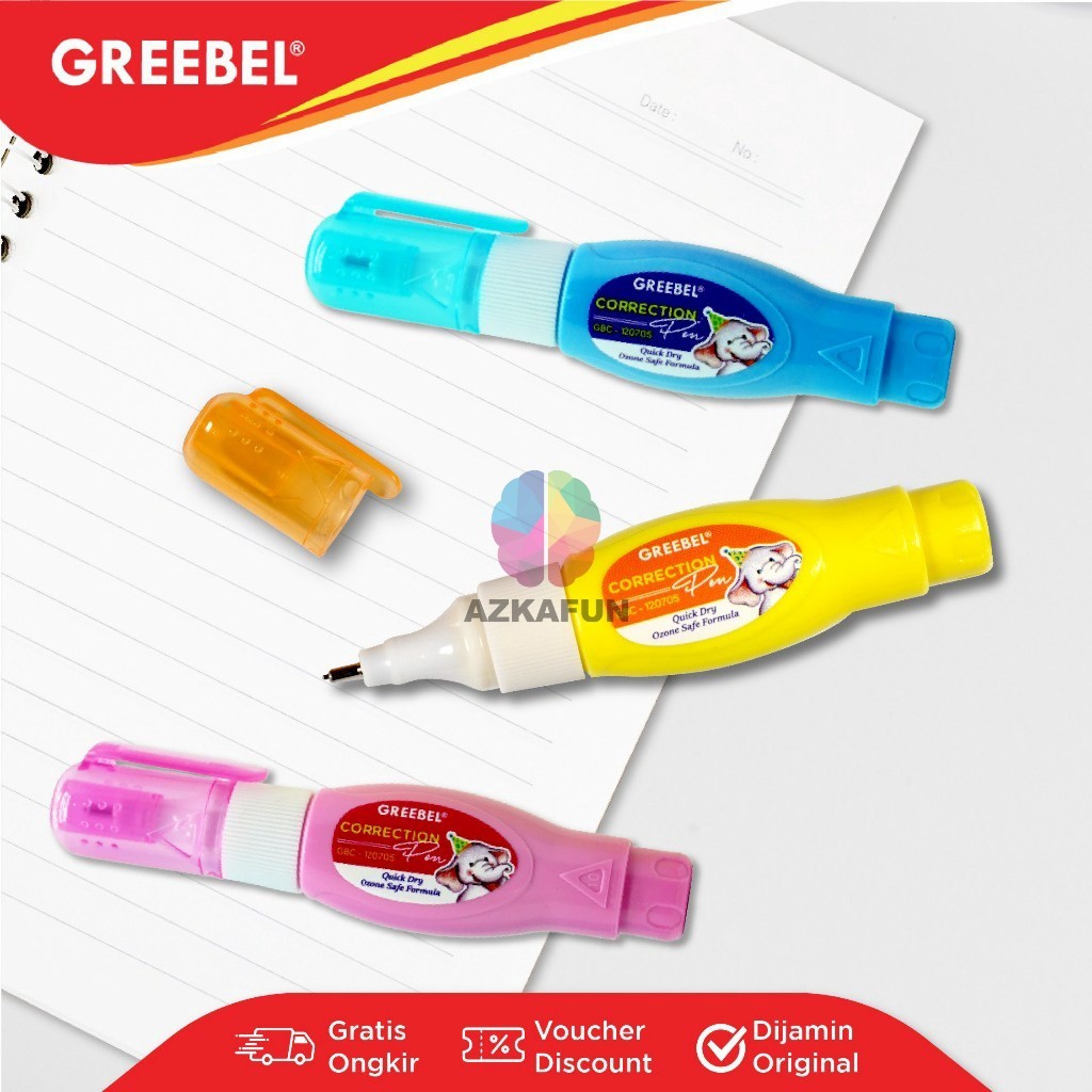 

TipeX Warna GREEBEL CORRECTION PEN GBC 120705 - Tipe-X