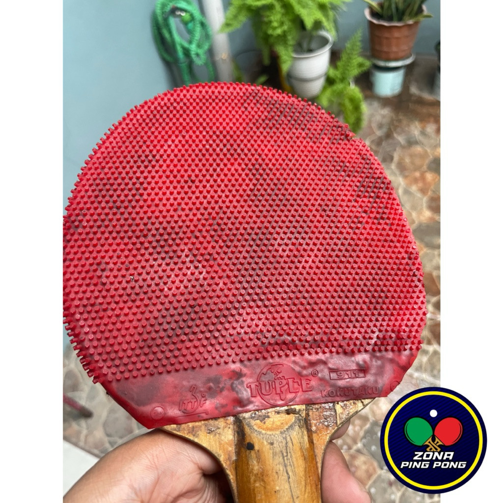 Bet Sepaket Kayu Shild Old Karet Biru HRT Karet Bintik Panjang Kokutaku Tuple CO