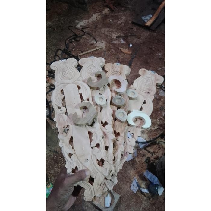 blawong keris darikayu mahoni ukir ukiran lung lungan isi 1 keris panjang 60 cm mentah bk  mataram k