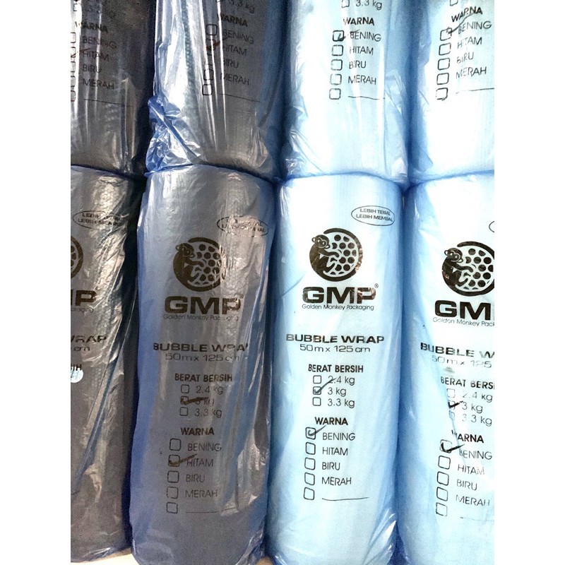 

KAYDEN STORE Bubble Wrap Merk GMP 3 KG x 50 MTR x 1,25 MTR Tebal