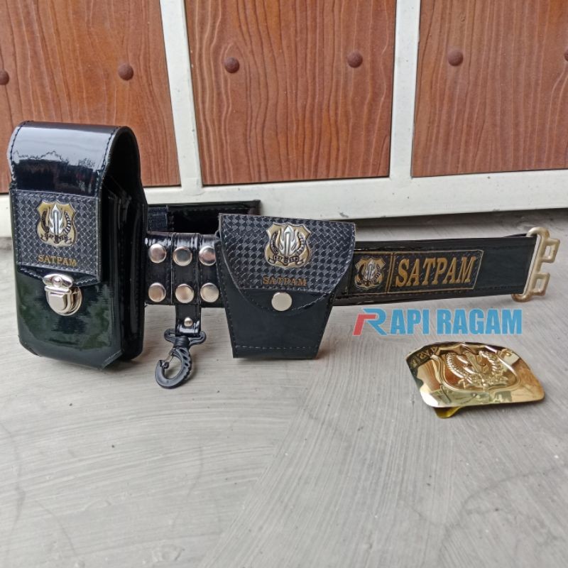 Kopel satpam lengkap sabuk satpam premium