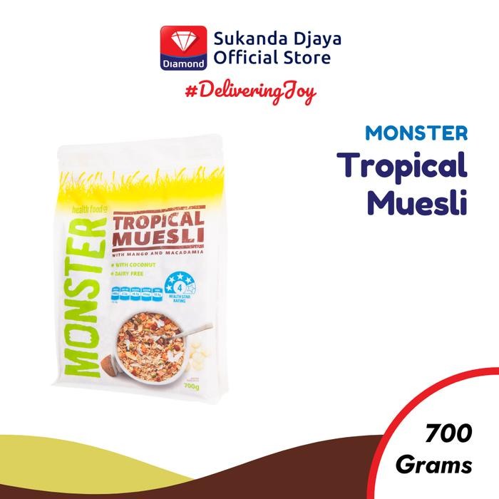 

Monster Muesli Tropical Muesli with Mango & Macadamia 700 Gr - Spesifikasi