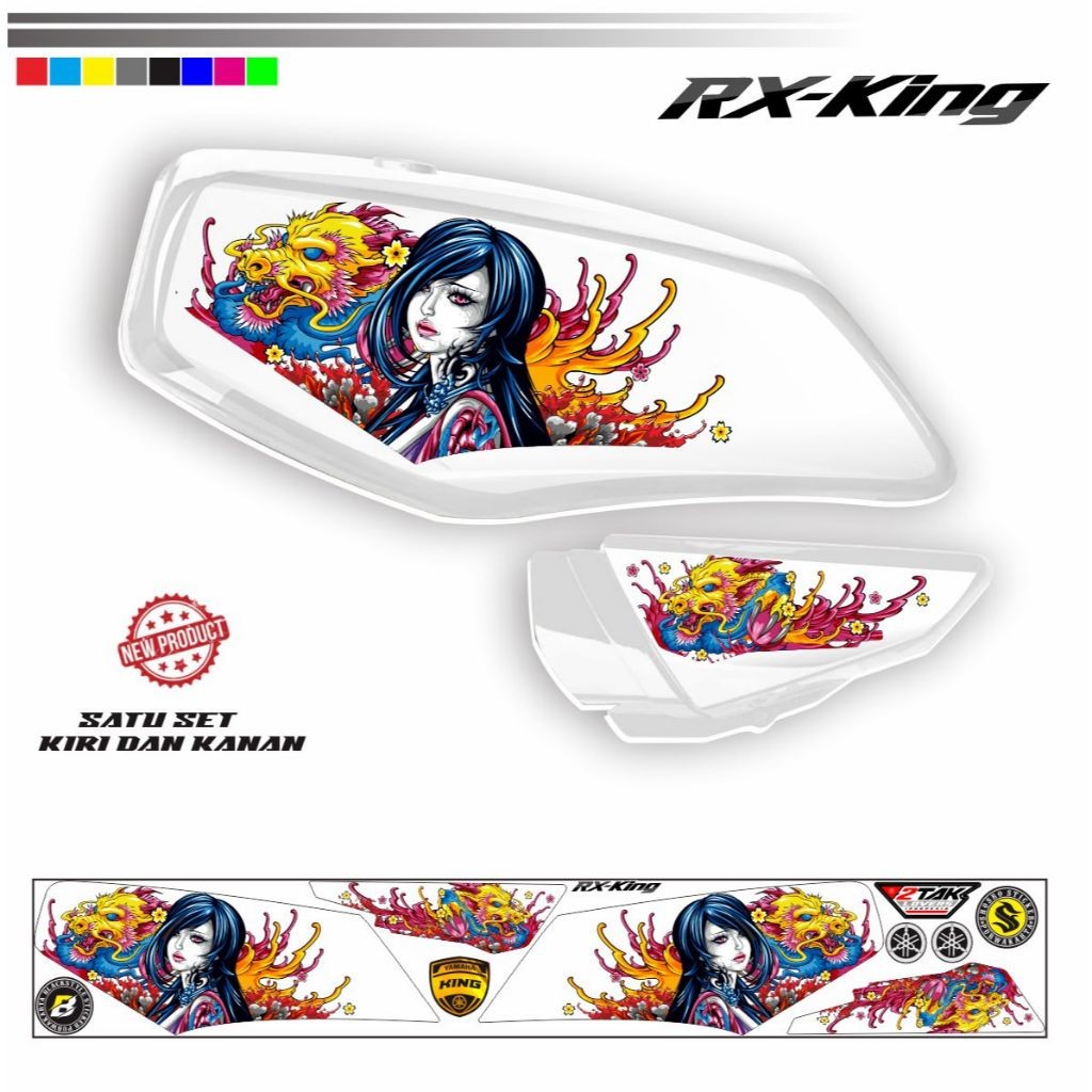 STIKER MOTIF KEREN RX KING VARIASI STIKER STRIPING RX - KING VARIASI KEREN