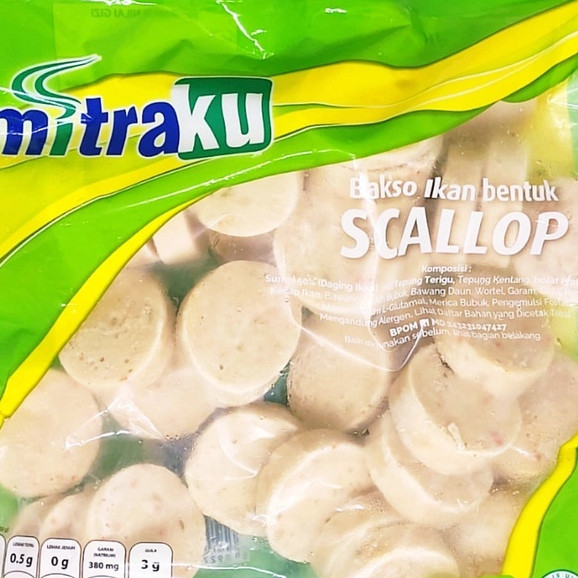 

mitraku scallop bakso ikan 500 gram