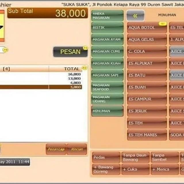 Software program aplikasi Kasir Rene POS 2 dan Accurate 4