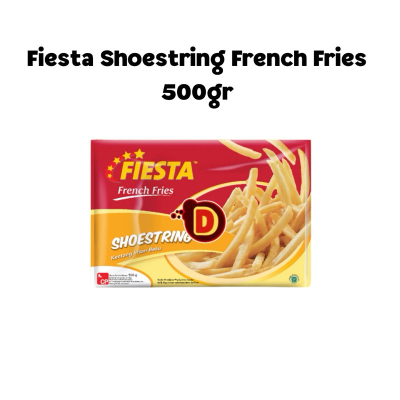 

Frozen Food Palembang | Kentang Goreng | Fiesta Shoestring French Fries 500gr | Gorengan