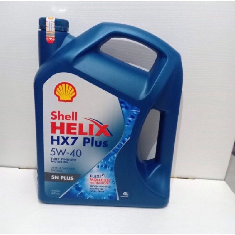 Oil Oli Mobil Shell Helix HX7 Plus 5W-40 Fully Synthetic 4L 4000ML