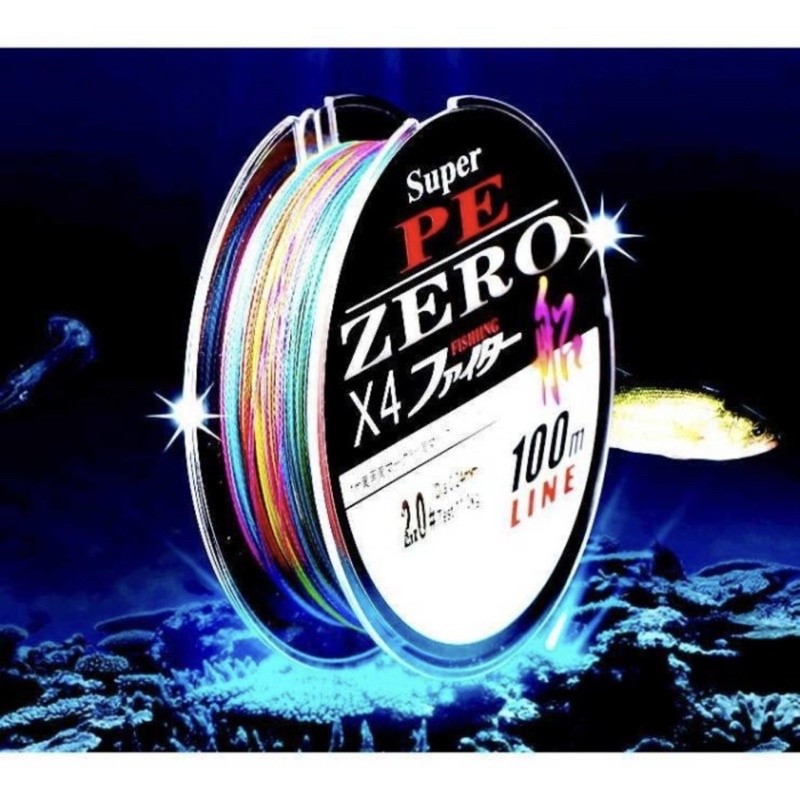 Zero Senar Benang Tali Pancing Super PE 4 braid Line 2.0/3.0