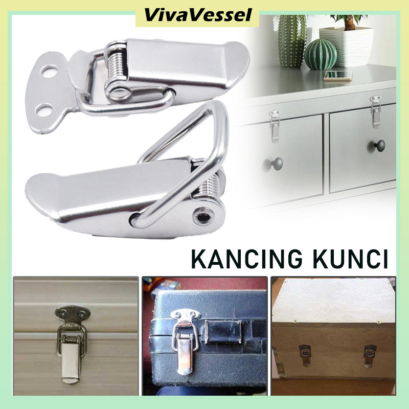 5PCS Clip Bumper Mobil Ukuran Besar/Kancing Kunci Stainless Loaded Toggle Latch Catch Hasp/Kancing K