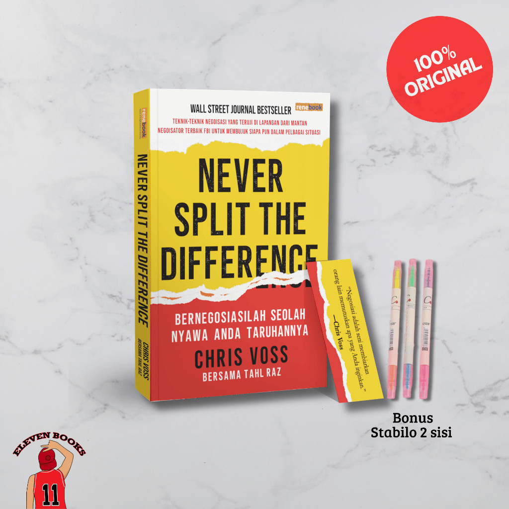 

Buku Original Never Split the Difference - Chris Voss & Tahl Raz (Renebook)