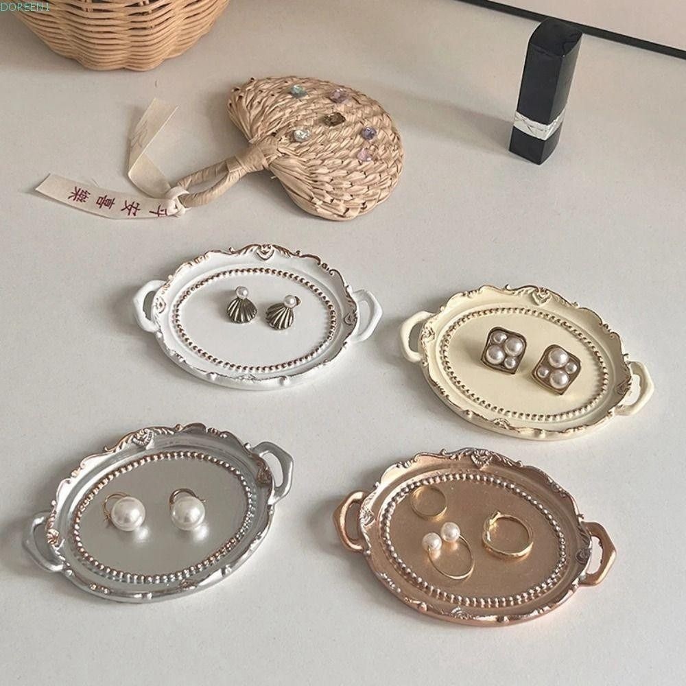 

Decorative Jewelry Plate Nordic Necklace Earrings Storage Tray Photo Props Jewelry Display Tray Room Aesthetic Decor Accessories