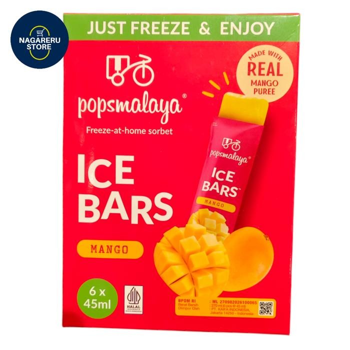 

Popsmalaya ice bars mango 6 x 45ml