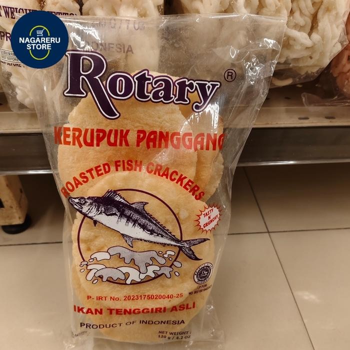 

Rotary kerupuk panggang ikan tenggiri asli (roasted fish crackers) 120gr
