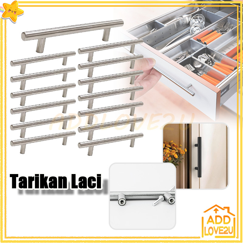 Pintu Lemari Minimalis Hitam Handle Dapur/Tarikan Laci/Handle Lemari