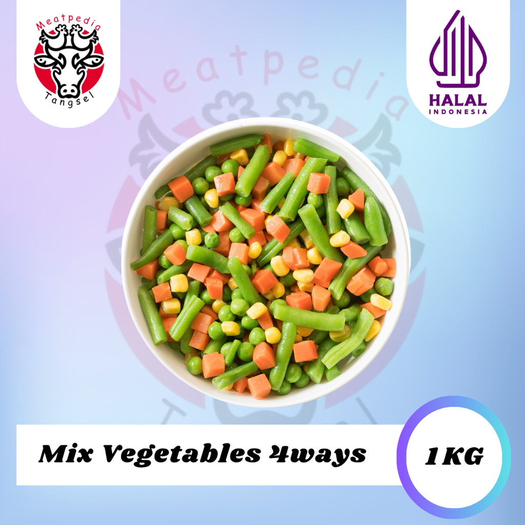 

Mix Vegetables 4ways Frozen - Sayuran Beku 1kg