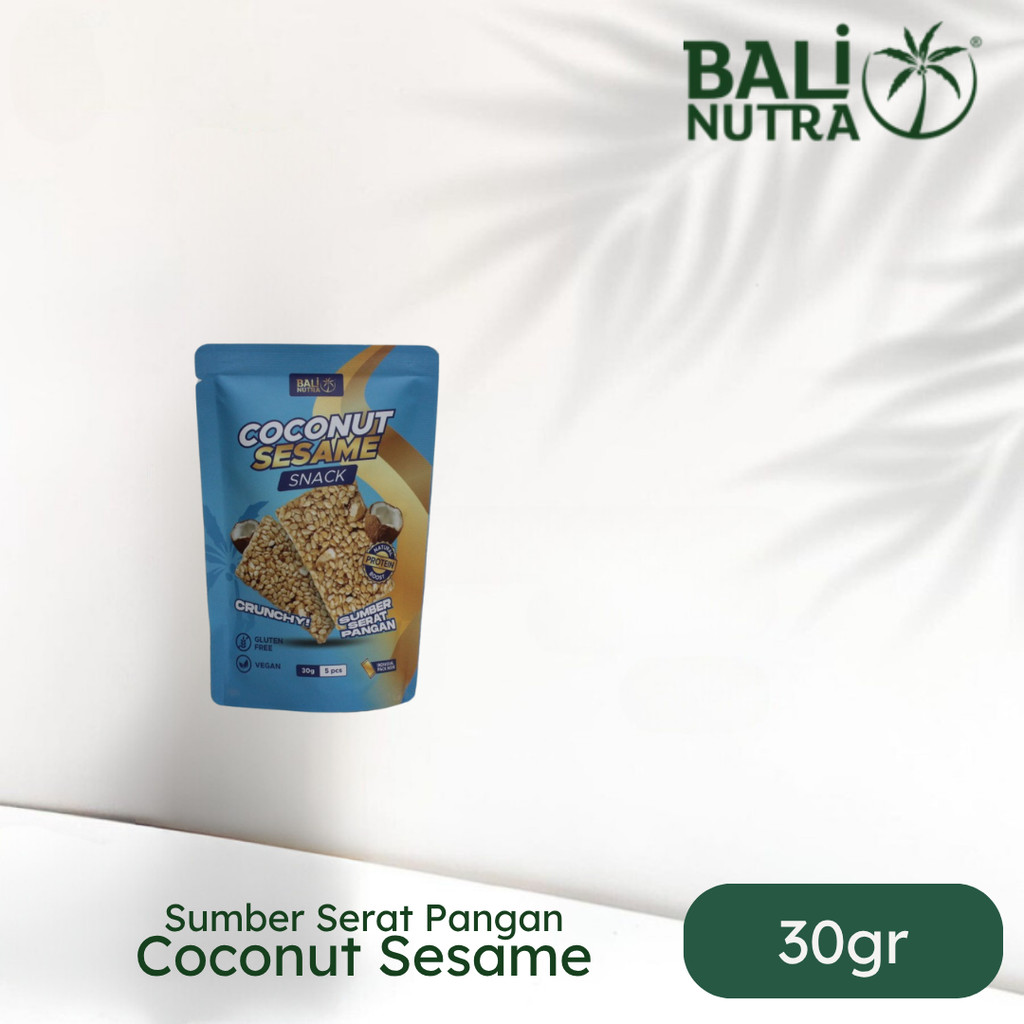 

BALI NUTRA Sesame Snack Coconut 30gr - Sumber Serat Pangan