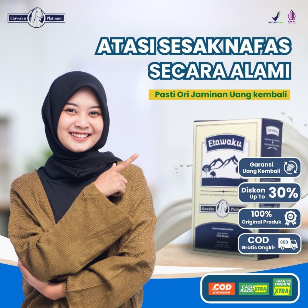 

Etawaku Platinum Susu Etawa Untuk Paru-Paru dan Sesak Nafas Official Paket 1 Box