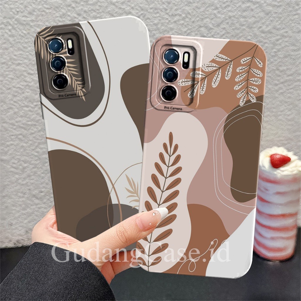 Softcase Oppo A16 / A54s Case Pelindung Camera Motif Gelombang