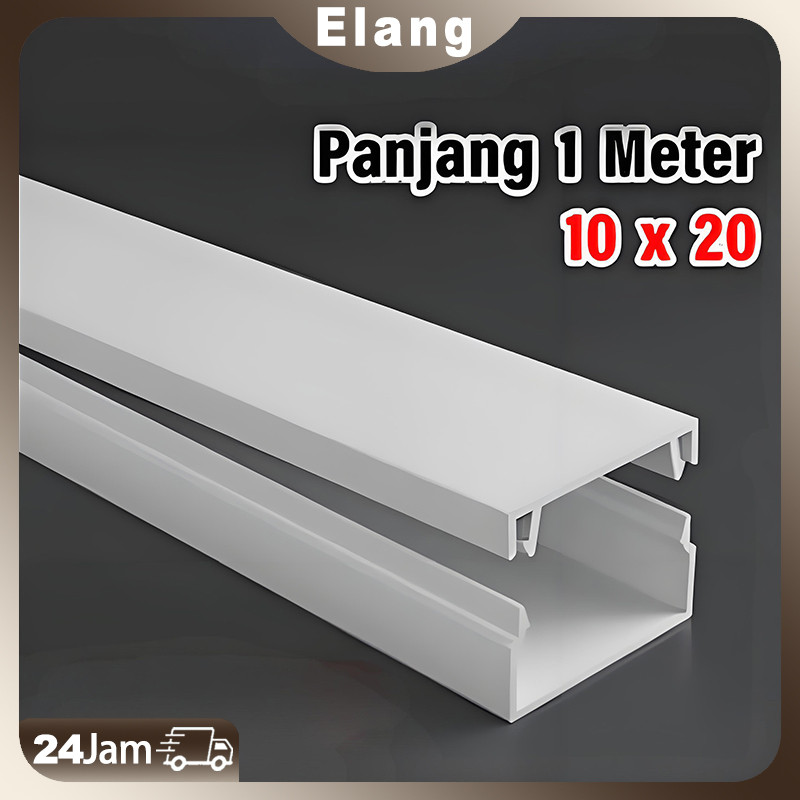 Pipa Listrik Wiring Cable Duct Trunking Pvc / Penutup Kabel Duct /Kotak Dinding Lantai