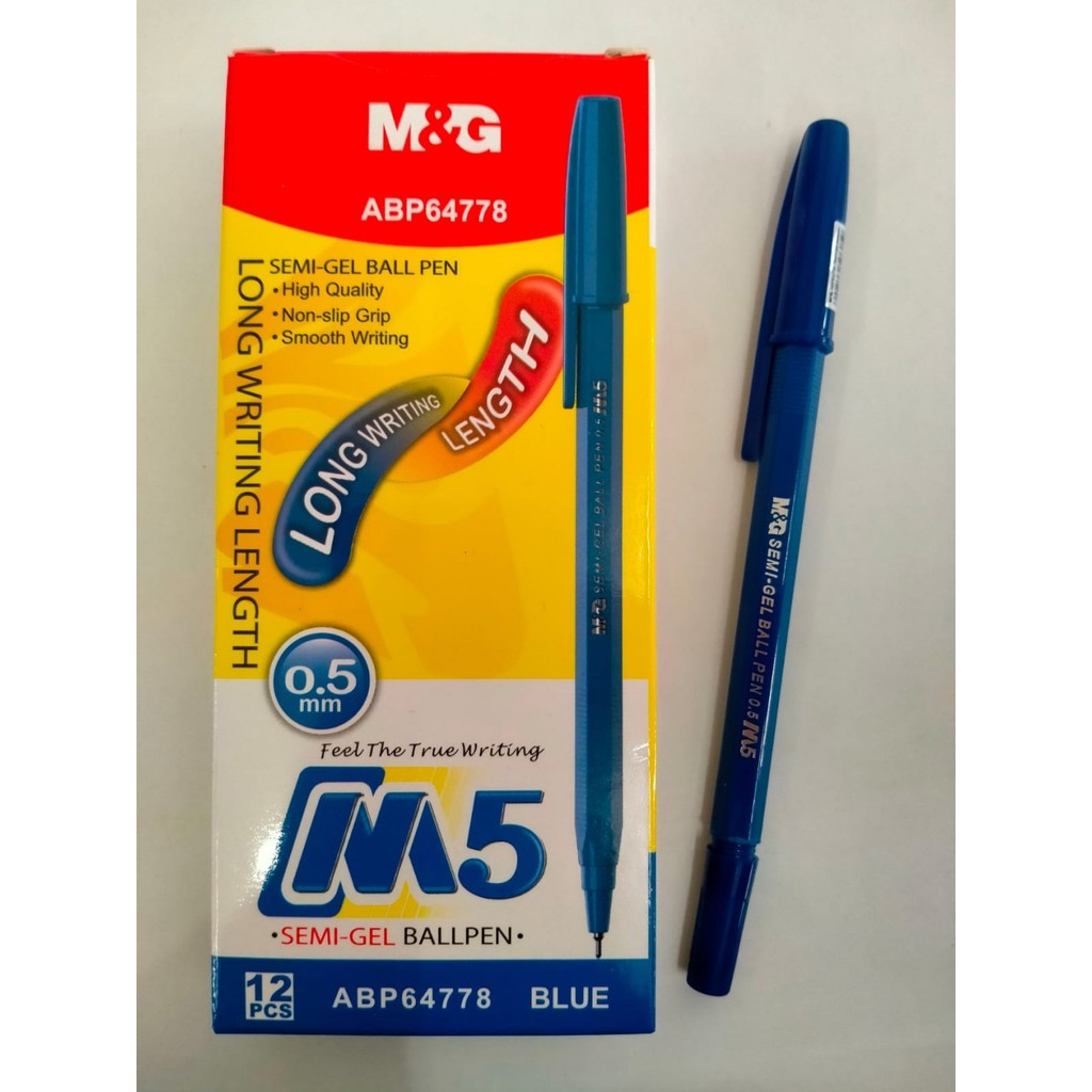 

Pulpen M&G M5 0.5 Blue - 1Pack (12pcs)