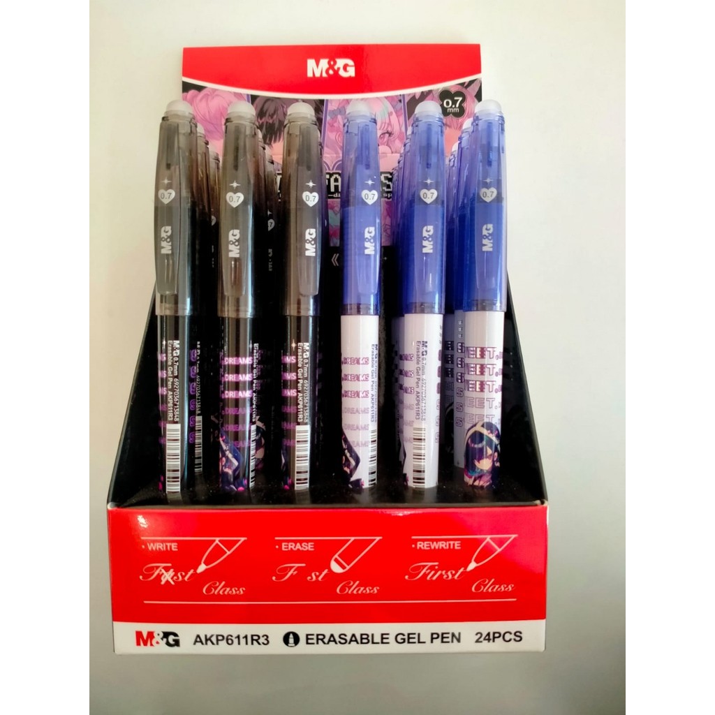 

Pulpen M&G Erasable Gel Pen 0.7 Pink Fantasy