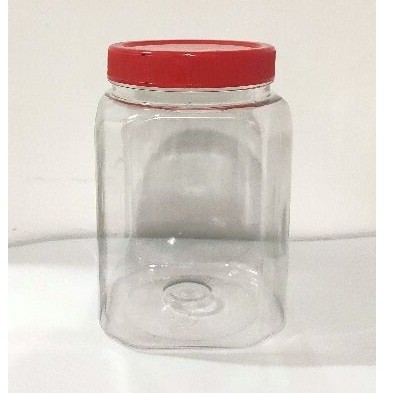 ISI 8 PCS Toples Cupang Kotak 1,5 Liter / Toples Kue Kering / Toples Keripik