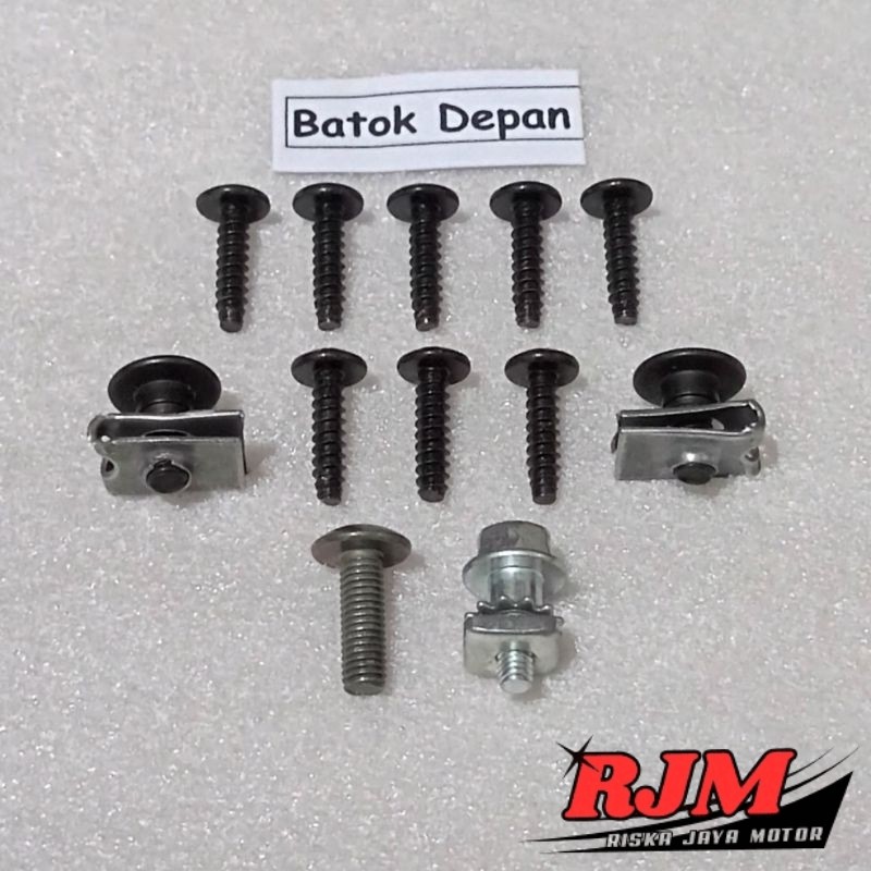 Baut Full Set Cover Bodi Body Batok Depan Honda Astrea Grand Bulus /Astrea Grand Sabit