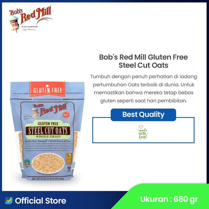 

Bob's Red Mill Gluten Free Steel Cut Oats 680 gr - Exp Jauh Terlaris