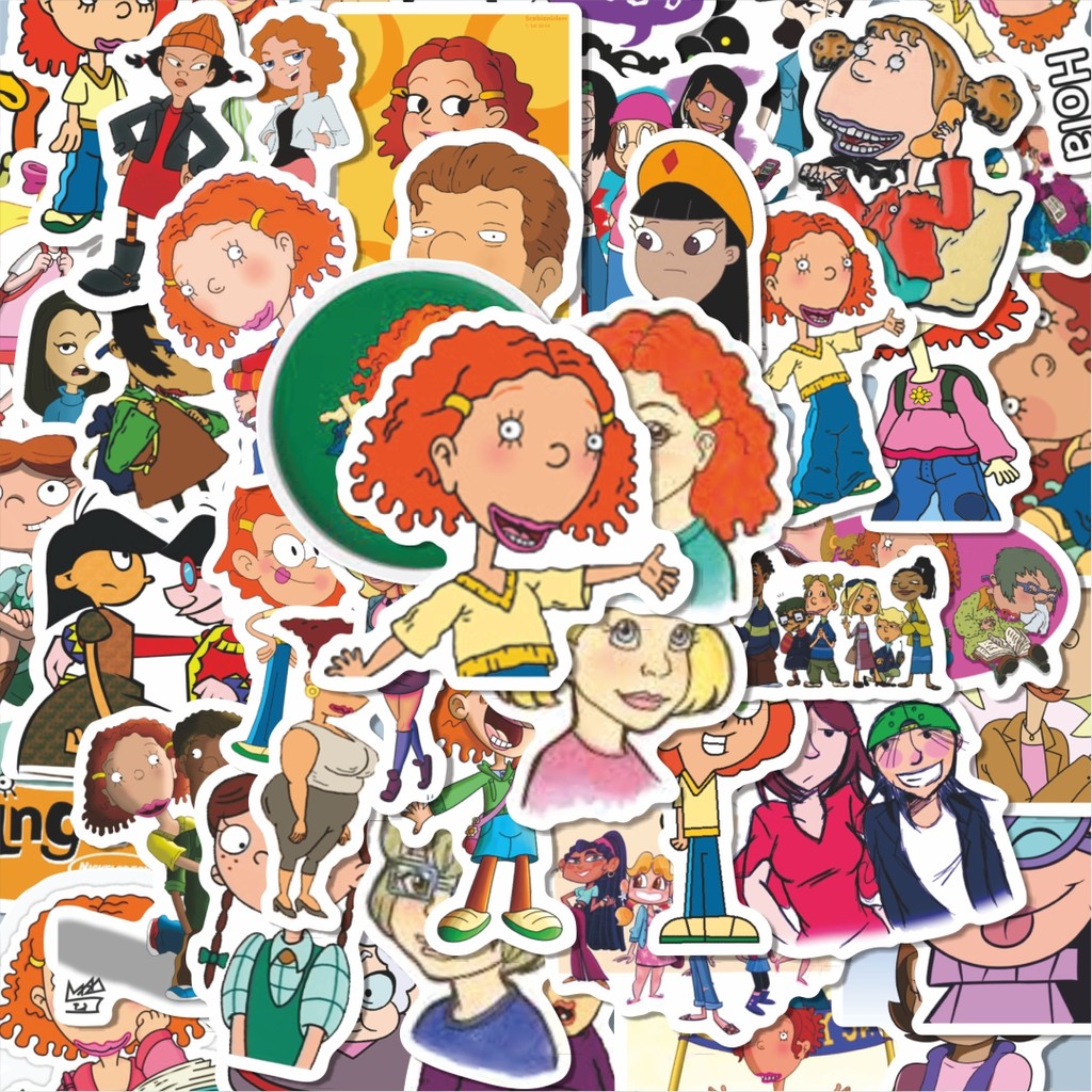 

100PCS Lucu Stiker Kartun As Told By Ginger Stiker Aesthetic Stiker Anti Air Stikers Berperekat Waterproof sticker decal buat Motor Helm Buku Journal Koper Casing HP Laptop Botol Minum Hadiah anak
