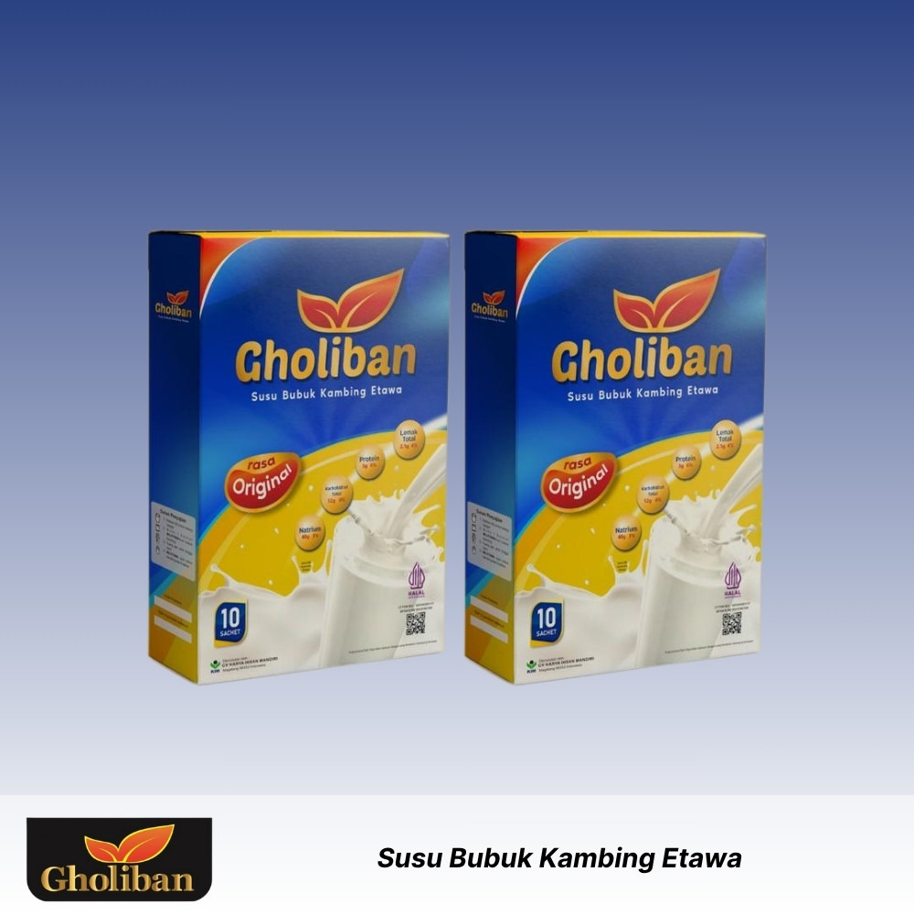 

GHOLIBAN - Susu Bubuk Kambing Etawa - 2 x 200gr