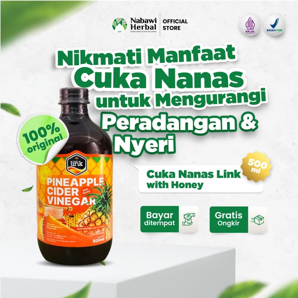 

LINK - Cuka Nanas With Honey - Pineapple Cider Vinegar Organic 500mlby bonis