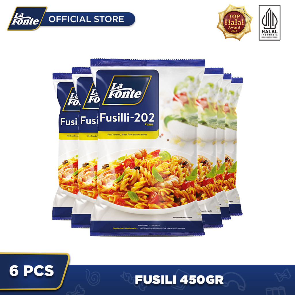

6 PCS - La Fonte Fusili 450 Gr