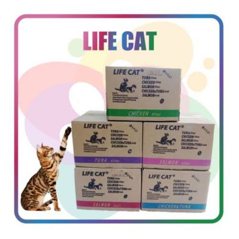 Kemasan Dus Life Cat 1Dus Life Cat Kitten Life Cat Adult terlaris
