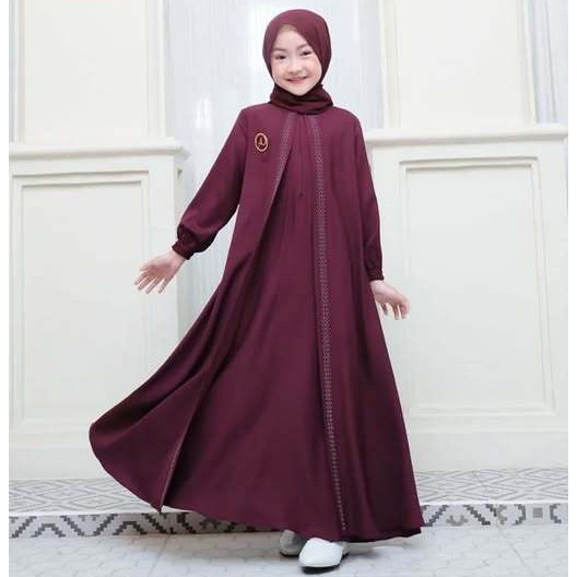 Baju Lebaran Kekinian Termurah Muslimah anak cantik / COD Gamis Pesta Anak Perempuan Terbaru Usia 5-