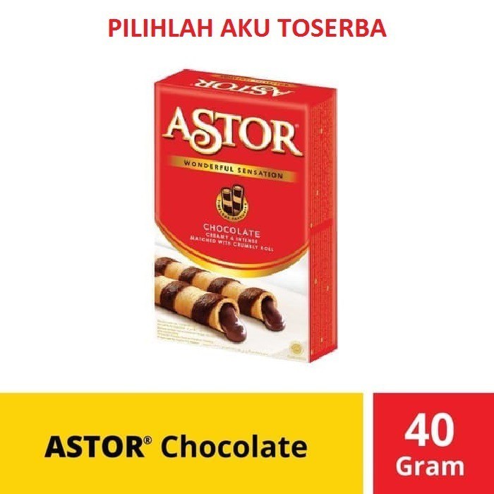

ASTOR Waferstick Coklat 40 gr - (HARGA PER BOX )