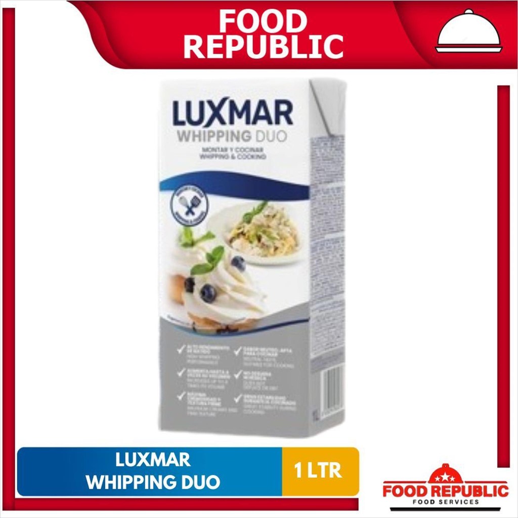 

Luxmar Whipping Duo Whipping & Culinary Cream 1LTR untuk Kue dan Masakan