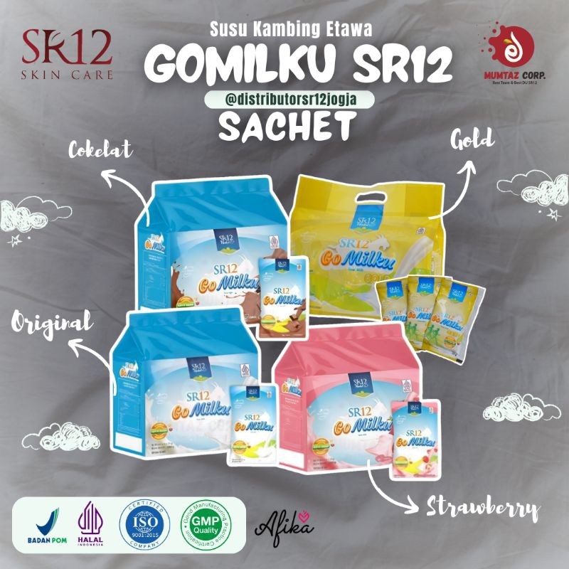 

AFIKA COLLECTION - GoMilku SR12 Susu Kambing Etawa Bubuk Kualitas Premium Pouch
