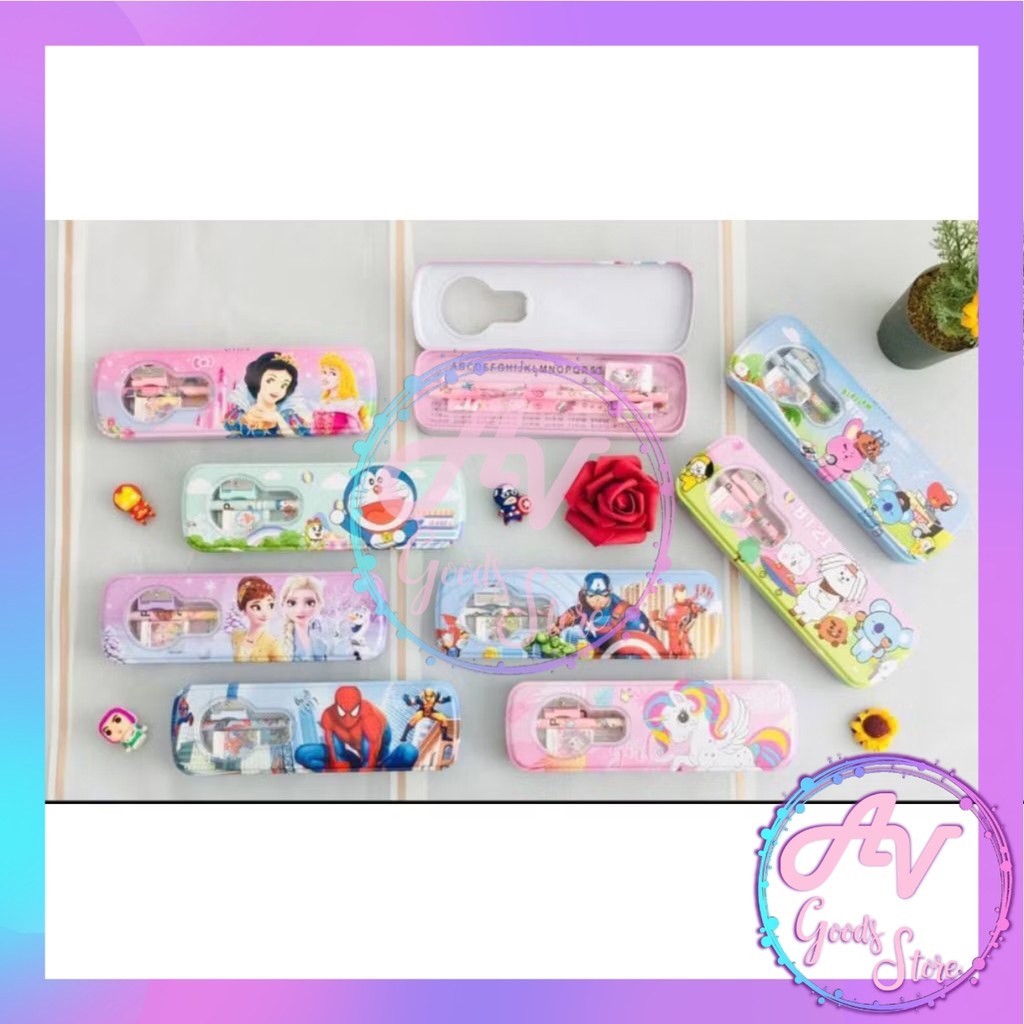 

Kotak Pensil Kaleng Set 2 Susun LPY99-8 / Tempat Pensil Kaleng Karakter / Alat Tulis Set