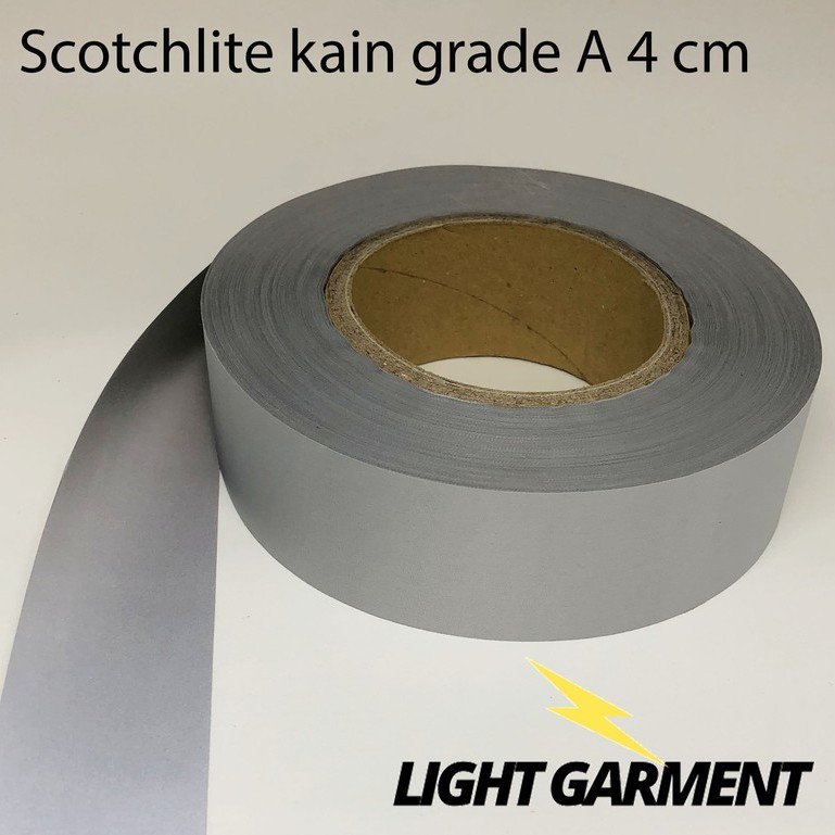 

Scotchlite Skotlet Scotlight Pita Pemantul Cahaya Kain Jahit A 4 Cm Per Roll / Reflektif Reflective Reflektor Pita Baju Wearpack Safety