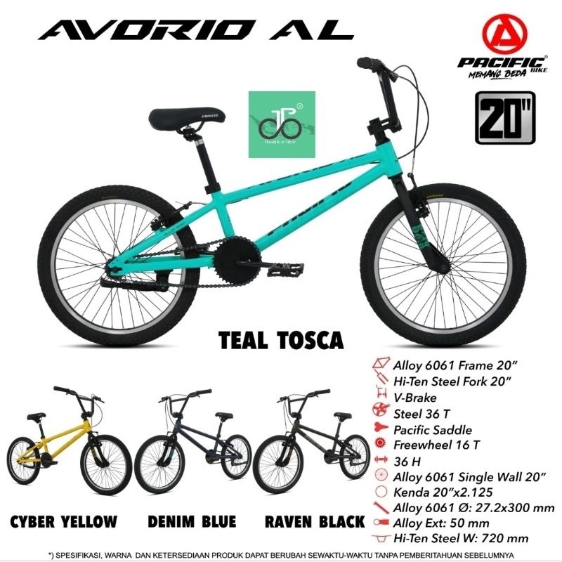 Sepeda BMX 20" Pacific Avorio AL TERBARU Avorio Allumunium