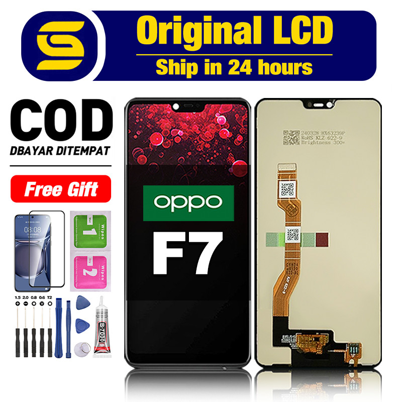 LCD OPPO F7 Original TOUCHSCREEN TouchScreen Fullset Compatible For Glass Digitizer ori asli
