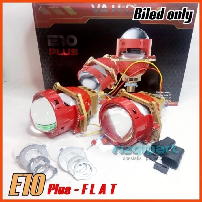 Lampu Mobil H4 H6 H7 Projie | BiLED P50 LED Projector 3 inch Sepasang - Biled Only, E10 Plus Vahid
