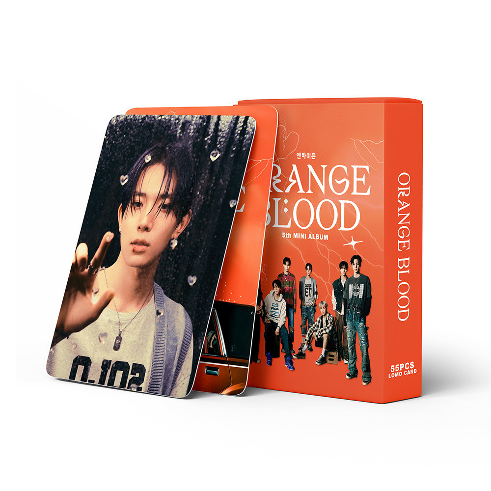

55 E GROUP ORANGE BLOOD SMALL CARDS LIANG ZHENYUAN KPOP PERIPHERY LOMO SMALL CARD FAN COLLECTION GIFTS