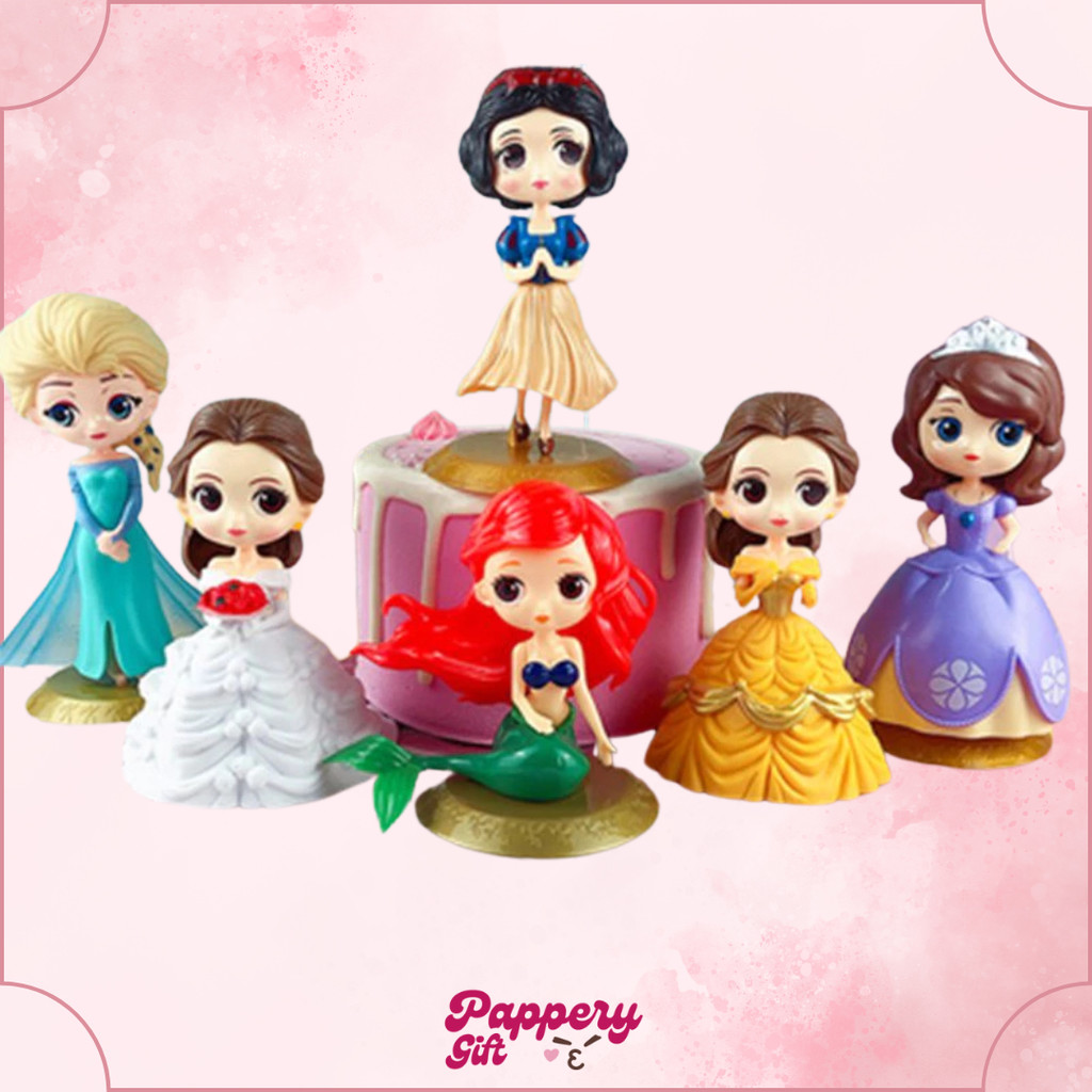 

TOPPER PRINCESS DISNEY ELSA FROZEN MERMAID / Cake Topper Dekorasi Figure Disney Princess - SE0597
