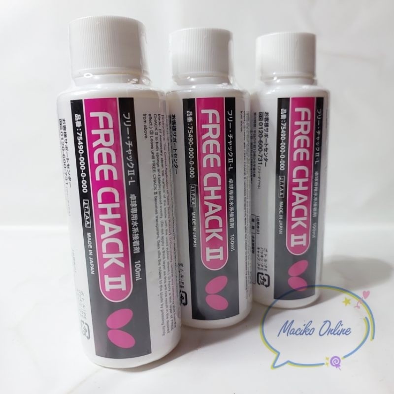 Lem WBG Butterfly Free Chack 100ml Lem Karet PingpongCO