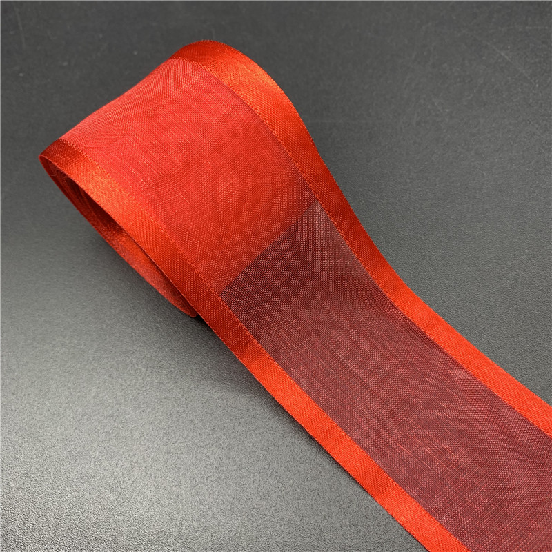 

5Yards/Lot 20mm 25mm 38mm Red Satin Edge Organza Ribbon Bow Hair Wedding Christmas Decoration Lace Crafts