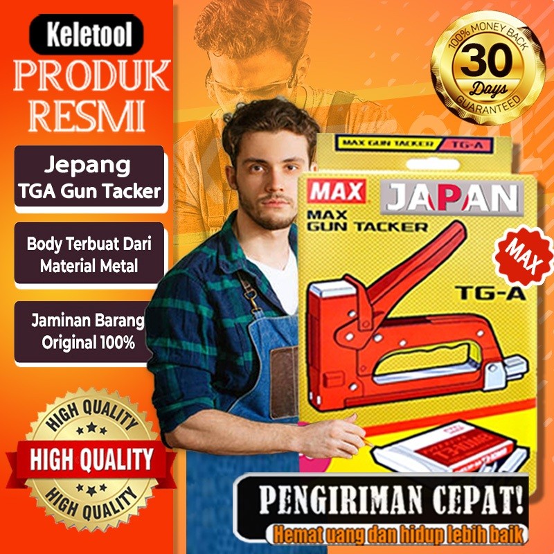 Stapler Tembak Gun Tacker TG-A MAX Guntacker Alat Stapler Tembak ZT Staples Tembak MAX Staples Temba