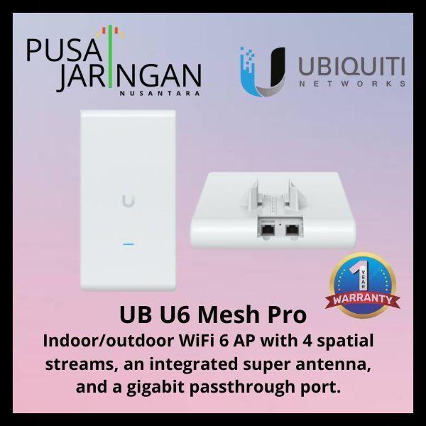 UBIQUITI U6-MESH-PRO Indoor/outdoor WiFi 6 AP with 4 spatial streams