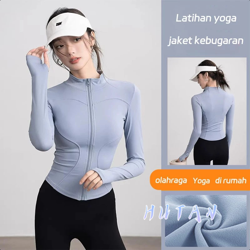 Baju Olahraga Wanita Jaket Anti UV Jaket Import Wanita Korea Baju Gym Wanita Jaket Olahraga Wanita L