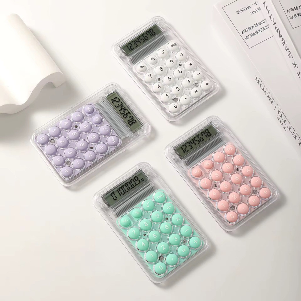 

Kalkulator Mini Transparan Lucu Aesthetic Kalkulator Mini Sekolah Kalkulator Saku Kalkulator Portable